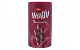 Dukes Waffy Strawberry Roll   Tin  300 grams